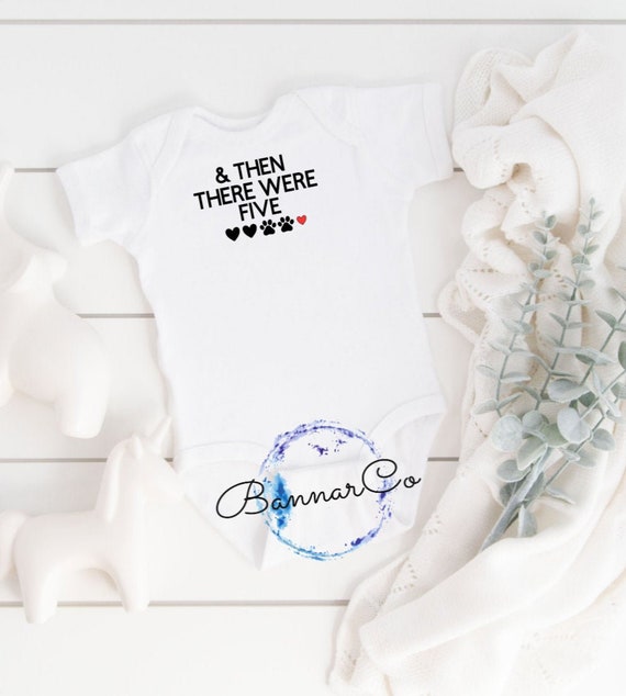 and then there were five onesie