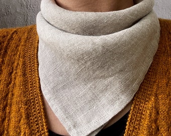 Neckerchief, Linen bandana, Small square scarf