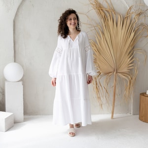Flowy top gauze dress