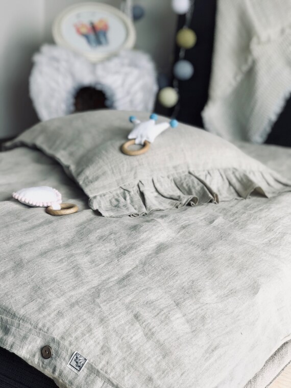 Baby Bedding Crib Sets Neutral Natural Organic Stonewashed