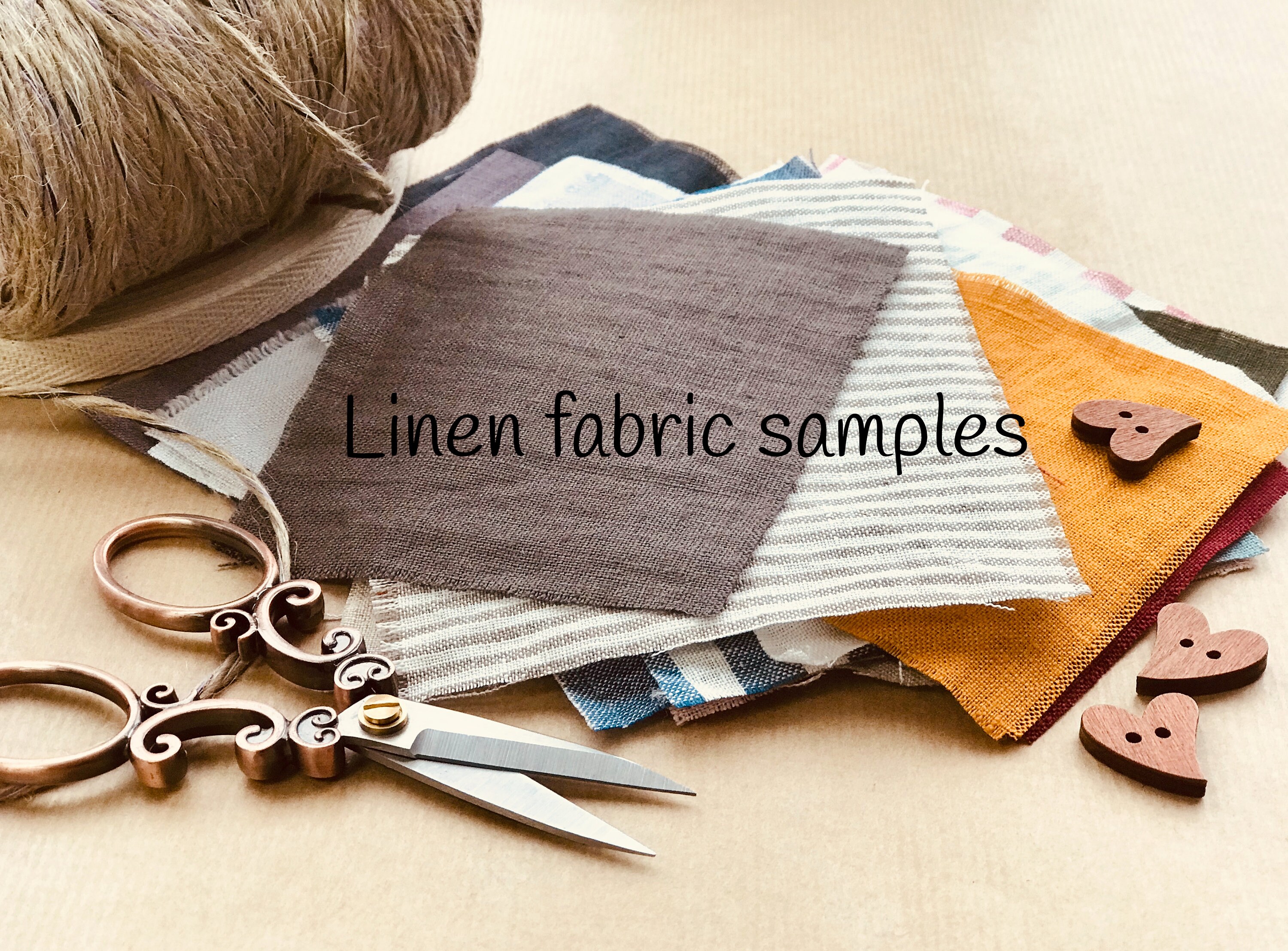 Linen Fabric Samples Linen Fabric Pieces Etsy Canada