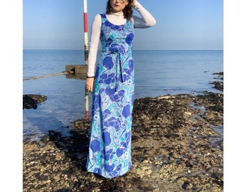 70’s Mermaid Maxi Dress - UK Size 8