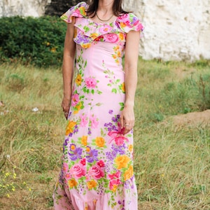LEscayolette Paris Maxi Dress UK Size 6-8 zdjęcie 8