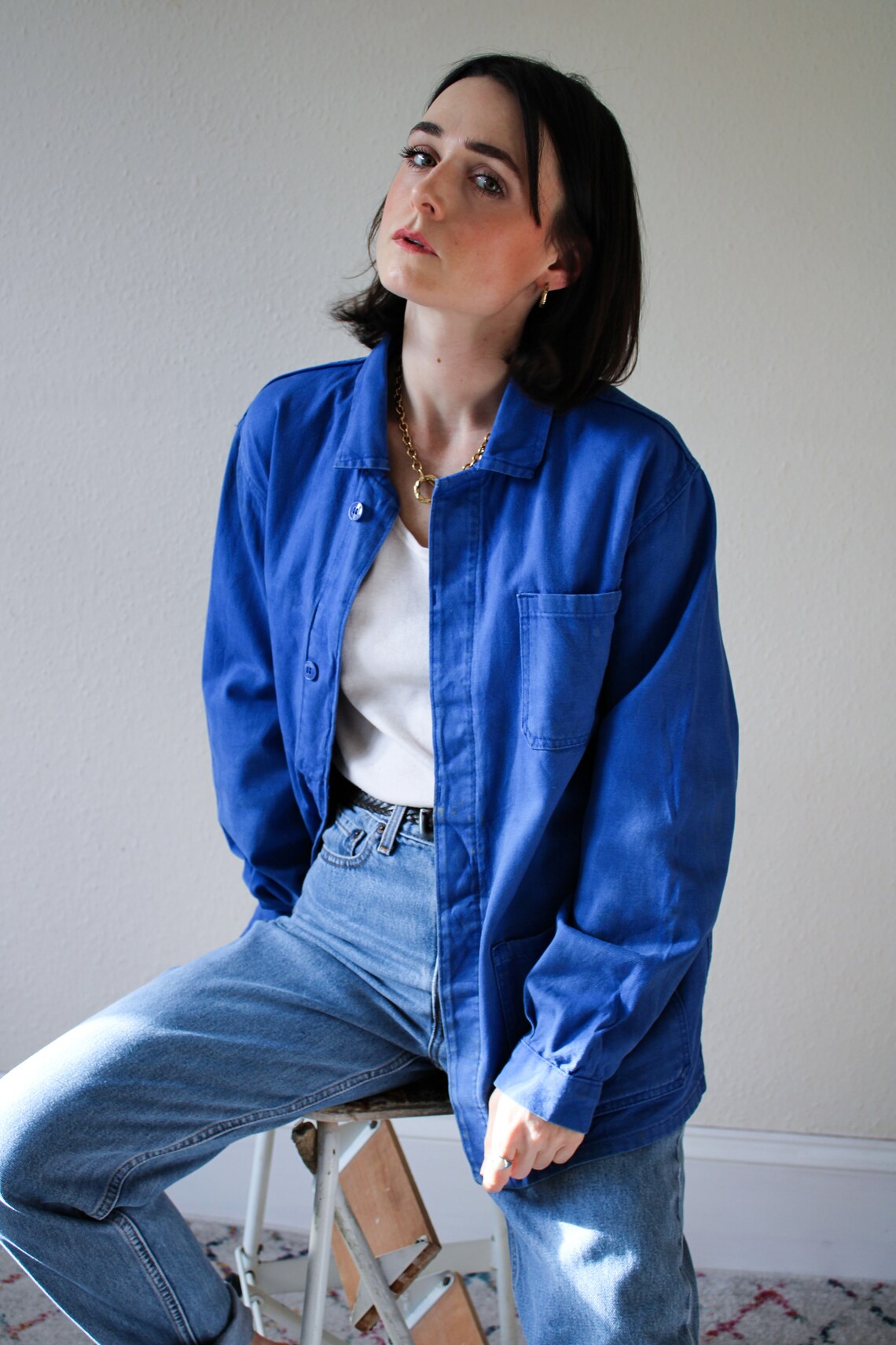 Royal Blue Workwear Chore Jacket | Etsy