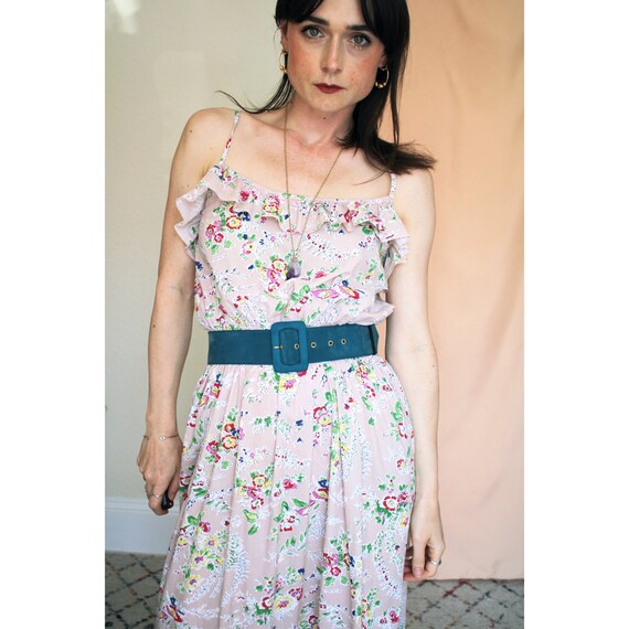 floral blush maxi dress