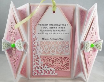 Double diamond fold card