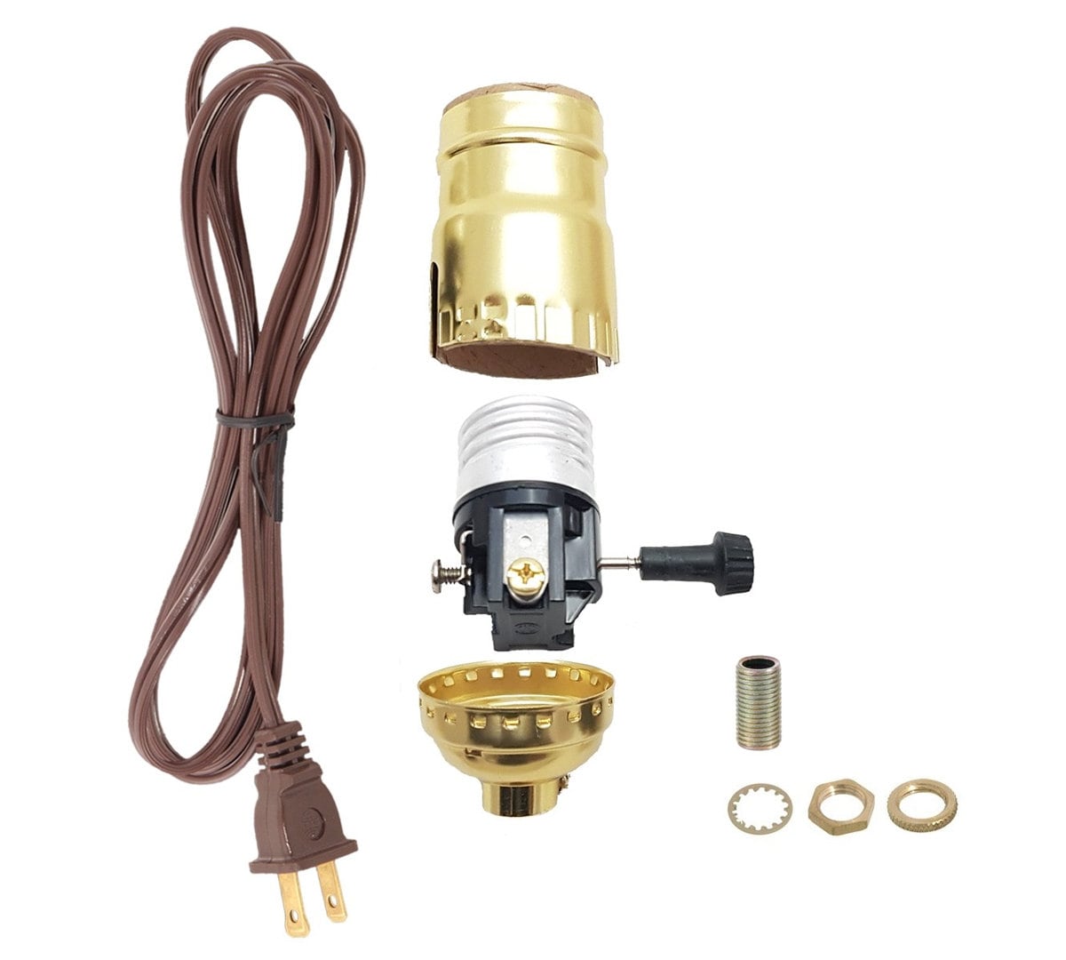 Table Lamp Rewiring Kit 3 Finishes to Choose From Brass Etsy