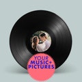 Custom vinyl record with your music and pictures! 10" inch unique custom made record for Valentine's Day, Wedding, Birthday, Anniversary. product logo