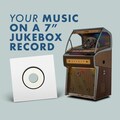 Custom record for Jukebox 7" inch with your music. Best man cave birthday gift. Large hole record single 45 RPM Wurlitzer Seeburg Rock-ola product logo