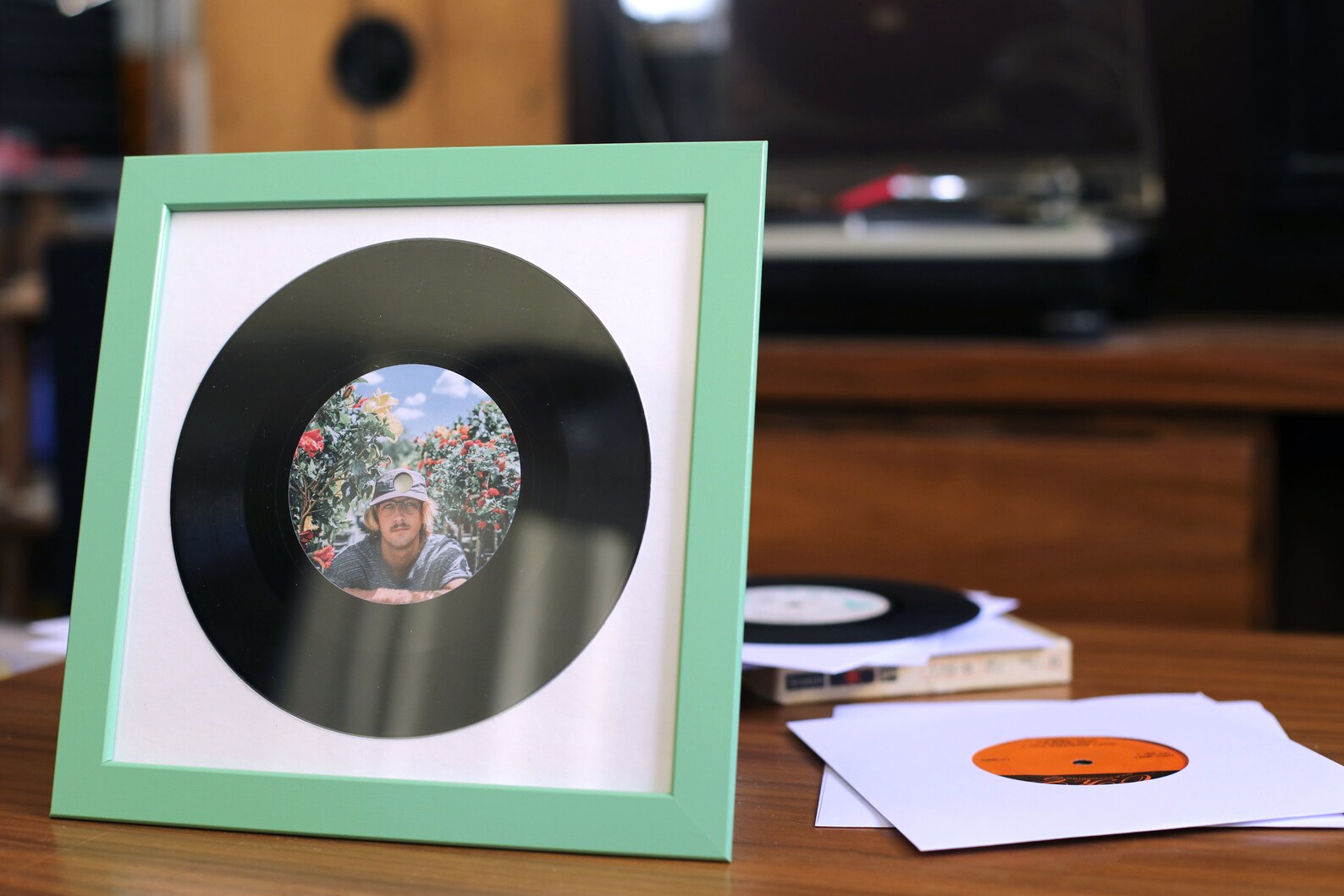 Custom vinyl record with frame A unique 7 inch custom Etsy