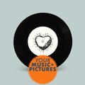 Custom 7" inch record with your music. 45 RPM vinyl custom made record for Valentine's Day, Wedding, Birthday, Anniversary. product logo