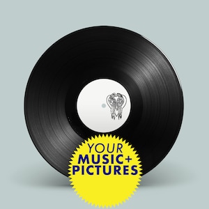 Custom vinyl record with your music! 10&quot; inch custom made record for Valentine&#39;s Day, Wedding, Birthday, Anniversary.