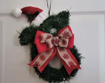 Cat Wreath Cat Christmas Wreath Cat Mom Gifts Cat Wreaths for Front Door Santa Paws Cat Gifts for Cat Lovers Crazy Cat Lady Pet Wreath Kitty