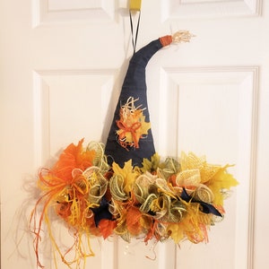 Autumn Wreath Front Door Decoration Thanksgiving Wreath Deco Mesh Fall Door Wreath Harvest Decor Cottagecore Decor Country Porch Decor Leaf image 1