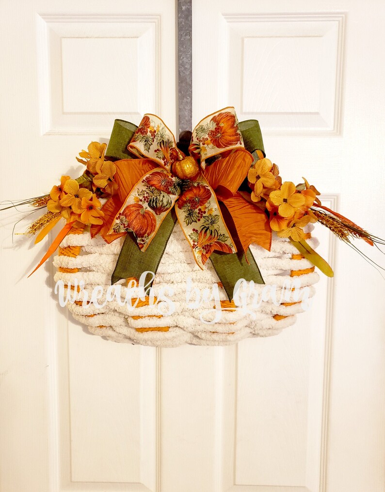 Farmhouse Pumpkin Wreathsforfront Door Country Door Hanger Fall Mantel Decor Master Bedroom Wall Decor Country Rusticwreath Front Porch Deco