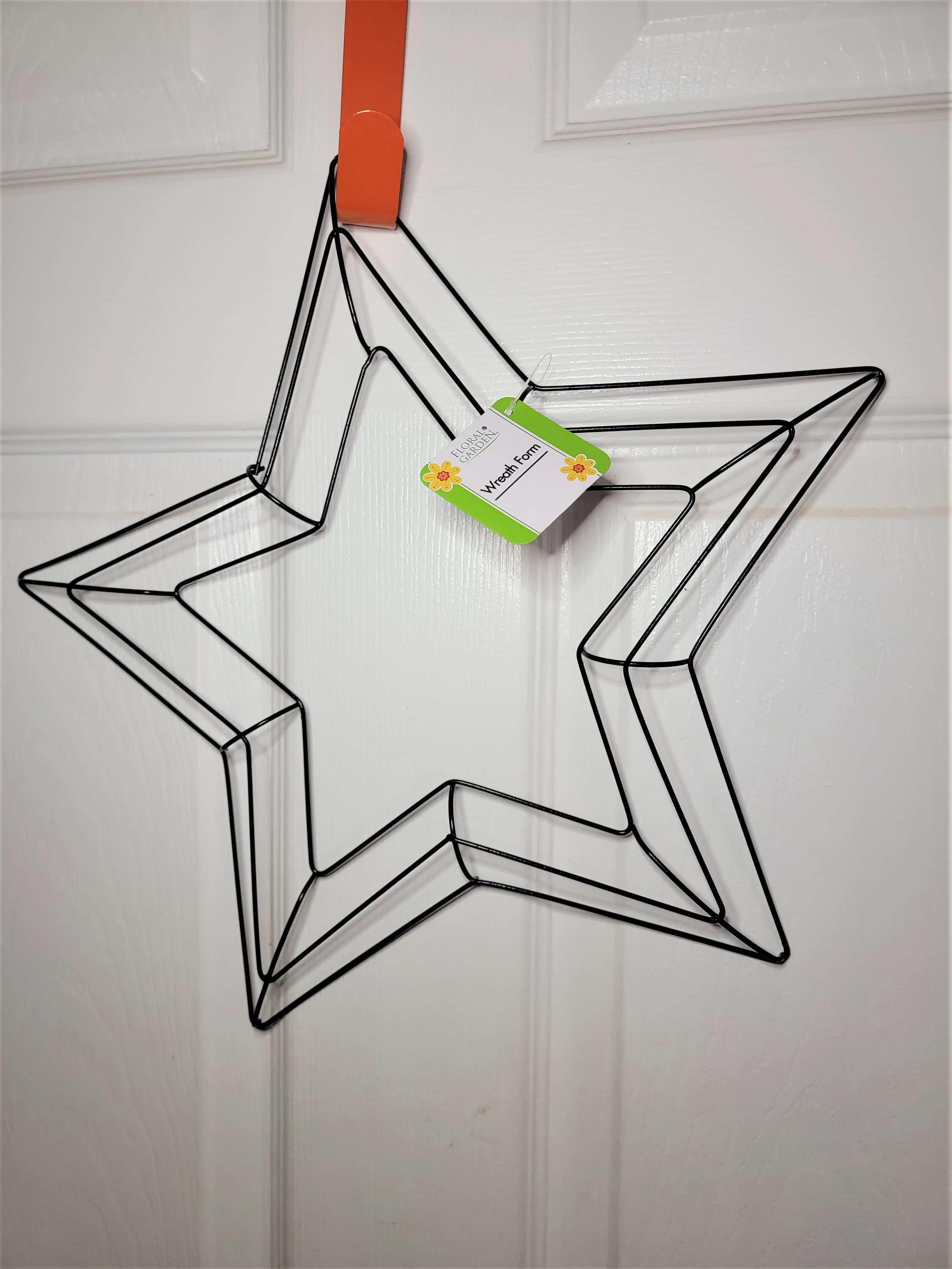 Metal star wreath frame deals