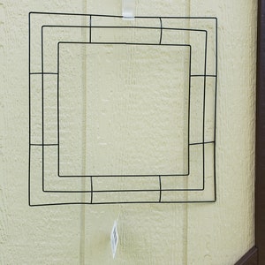 14 Inch Square Wire Wreath Form Metal Wreath Frame DIY Wreath Deco Mesh ...