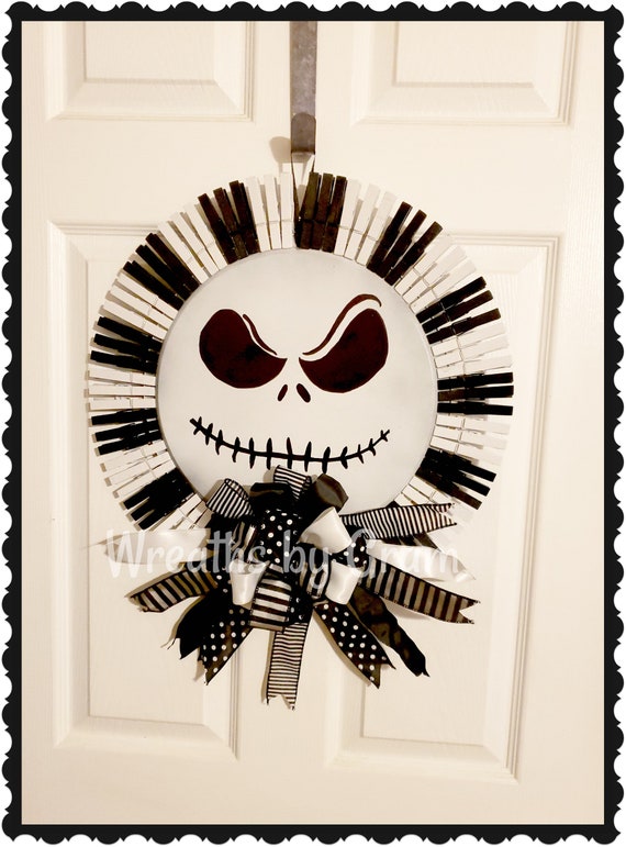 Nightmare Before Christmas Halloween Door Decor Gothic Home Etsy