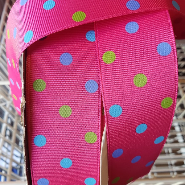 1.5" x 10 yds Pink Ribbon Supply DIY Ribbon Bows Hair Tie Making Ponytail Holder Barrette Holder Pink Backdrop Ribbon Mobile Ribbon Garland