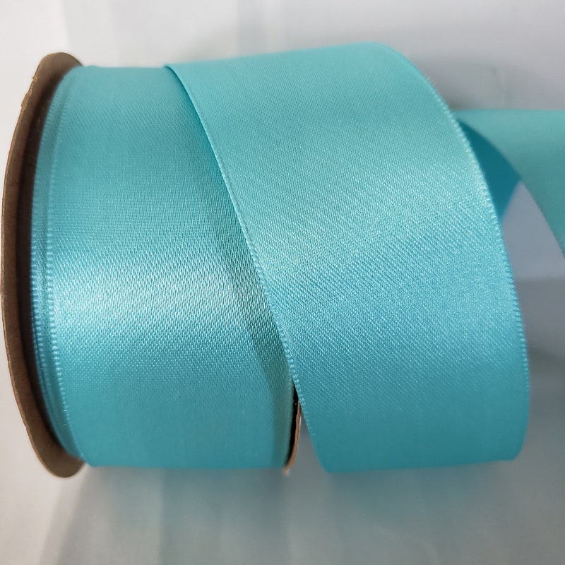 Aqua Satin Ribbon - Etsy