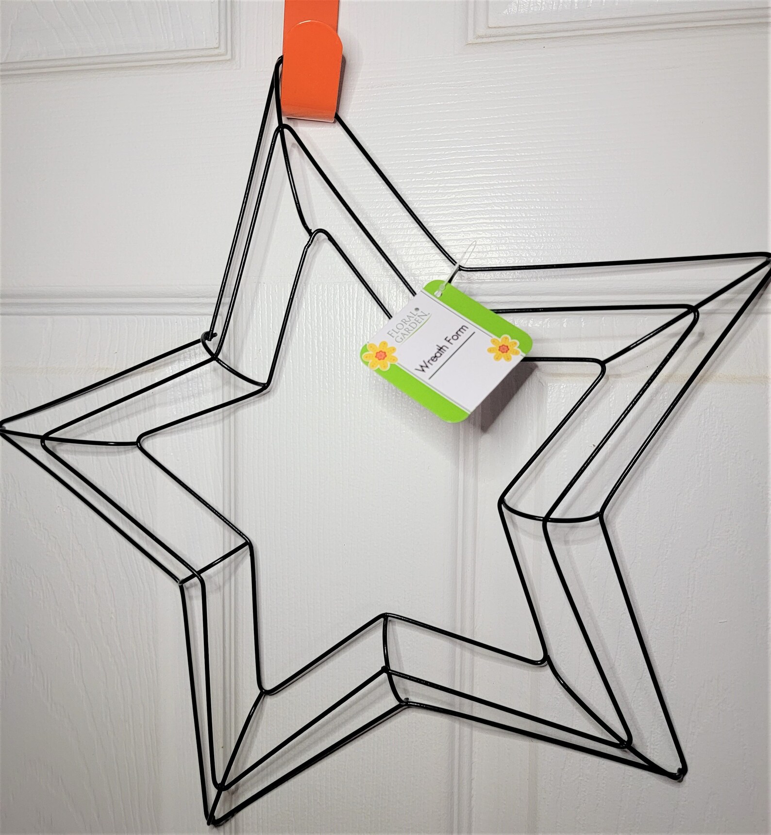 Star Wreath Form Metal Frame Wire DIY Deco Mesh Burlap Door Etsy