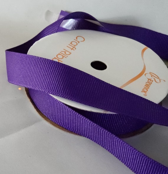 5/8 X 9 Ft Purple Grosgrain Ribbon for Hair Bows DIY Face Mask Ribbon by  the Roll Craft Ribbon DIY Craft Projects Baltimore Ravens Purple 