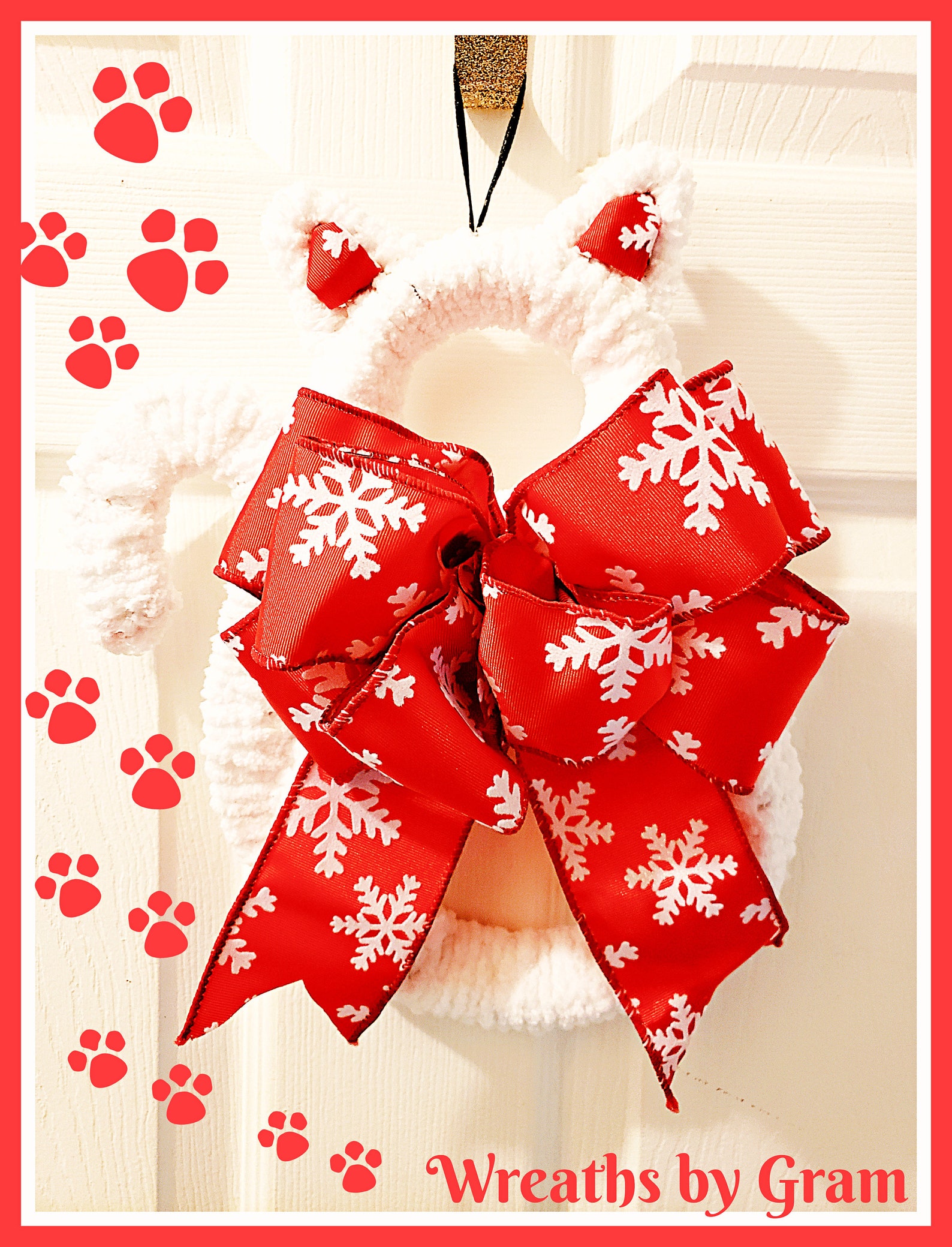 Cat Christmas Wreath 
