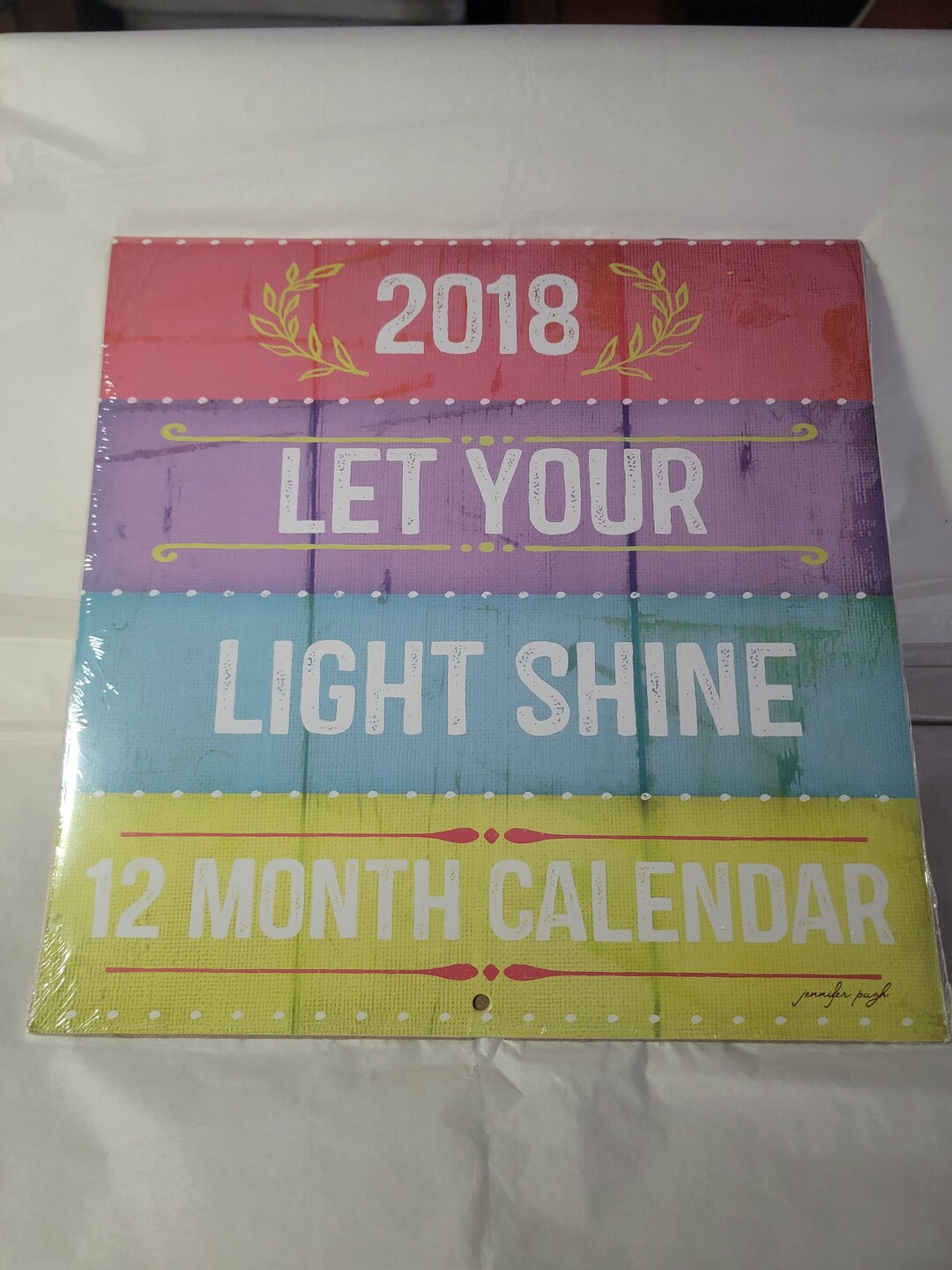 2018 Monthly Wall Calendar Dollar Tree Let Your Light Shine Junk ...