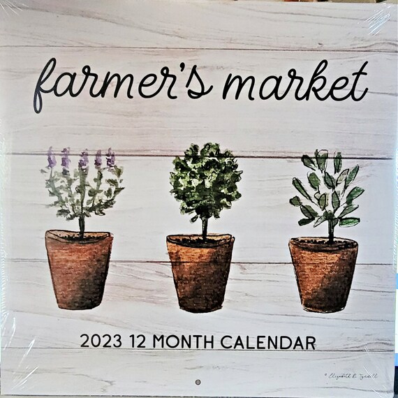 2023 Dollar Tree Calendar Farmers Market Farmhouse Signs Wall - Etsy