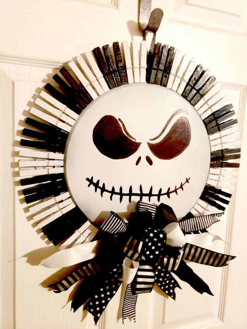 Nightmare Before Christmas Halloween Door Decor Gothic Home Etsy