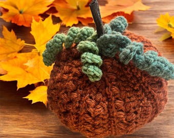 crochet pumpkin - Fall decor - rustic pumpkin