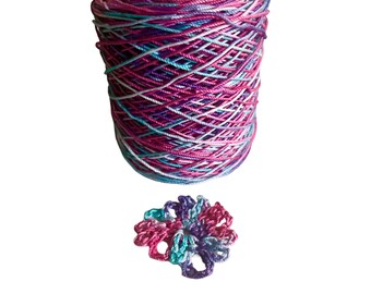 150 yards hand dyed crochet thread - cotton thread - crochet  - tatting tool - cotton thread - knitting - crochet supply - threads  - hair