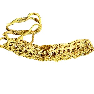 crochet choker - white crochet choker - crochet necklace - lace choker - choker - simple choker - white choker - choker - metallic gold