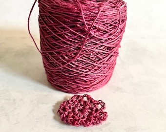 150 yds hand dyed crochet thread - cotton thread - crochet  - tatting tool - cotton crochet thread - crochet supplies - Aunt Lydia - Mums