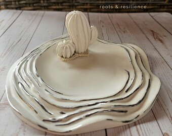Saguaro Oasis Trinket Tray | Cactus Themed Dish