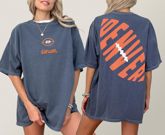 Retro Denver Football T-Shirt: Colorado Sports Fan Graphic Tee Shirt