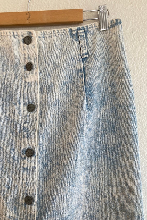 80’s Acid Wash Denim Skirt