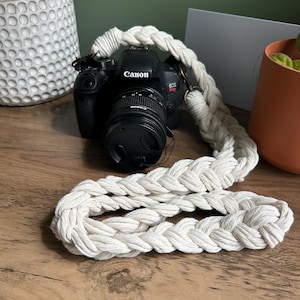 Macrame Braided Crossbody Strap - Camera Strap - Water Bottle Strap - Custom Length and Color -Gift for Mom - Teacher Gift -Gifts Under 20