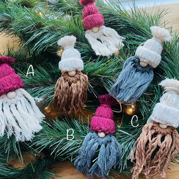 Santa - Handmade Macrame Christmas Ornament 18