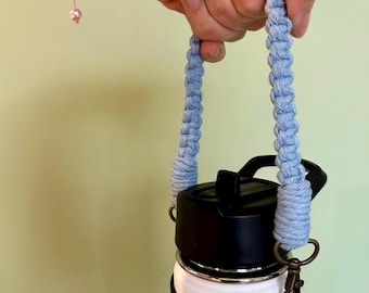 Macrame Bottle Handle With Silicone Ring
