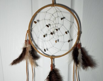 Tiger's Eye Dream catcher,  Brown Dreamcatcher