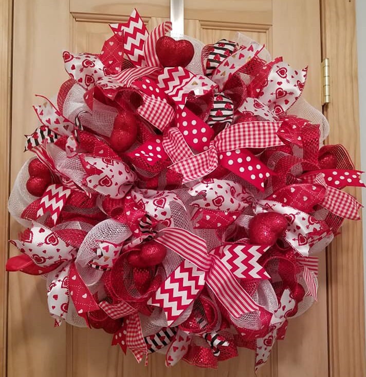 Corona del Día de San Valentín Feliz Corona de Corazones | Etsy