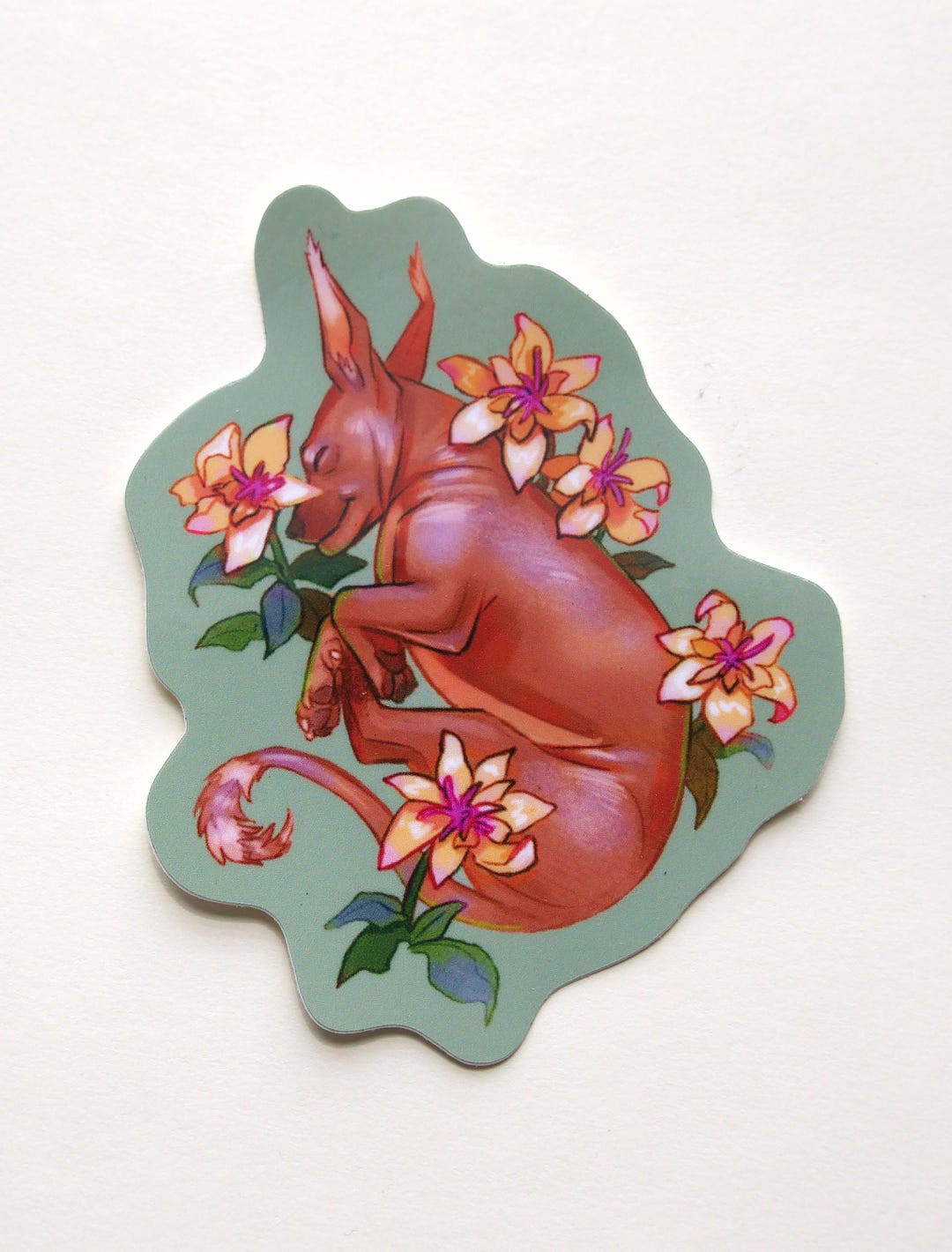 Sleepy Pup Sticker - Etsy