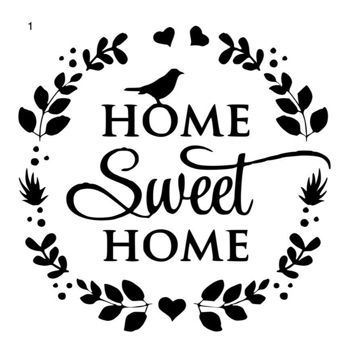 Love Home Sweet Homehome Sweet Home Vinyl Decalhome Sweet Etsy