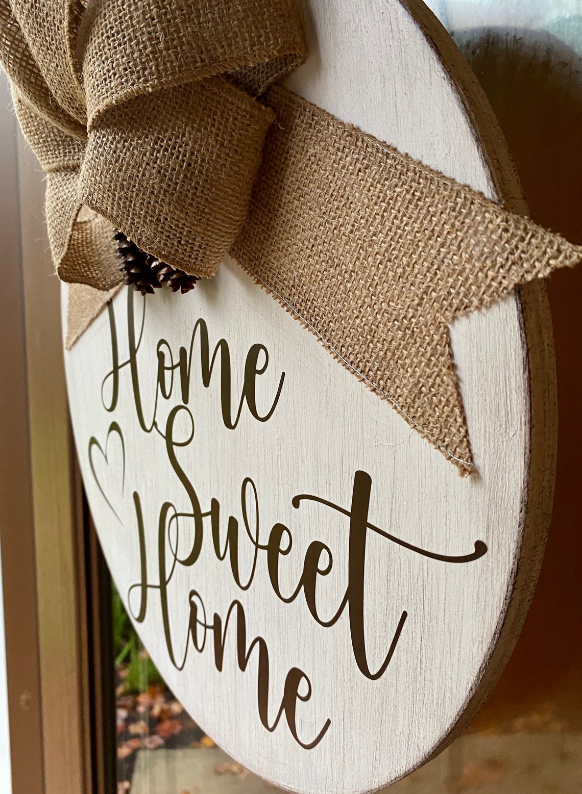 Home Sweet Home Wooden Door Hanger// Welcome Door Hangers// | Etsy