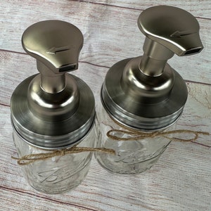 Mason Jar bathroom set/bathroom mason jars/clear mason jars/soap dispenser/mason jar bathroom decor/bathroom accessories/ farmhouse decor/