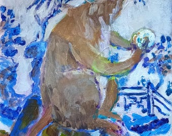 Chinese Monkey  Original Painting by Blair Pessemier