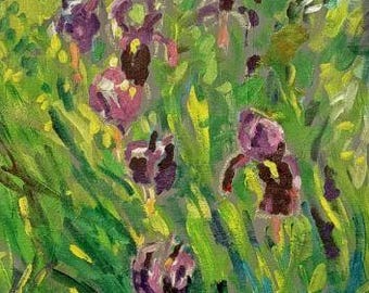 The Iris Return   Original Painting Blair Pessemier