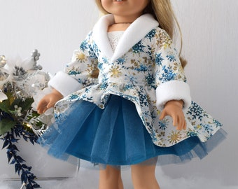 18 Inch Doll Clothes, Winter Dress, Party Dress