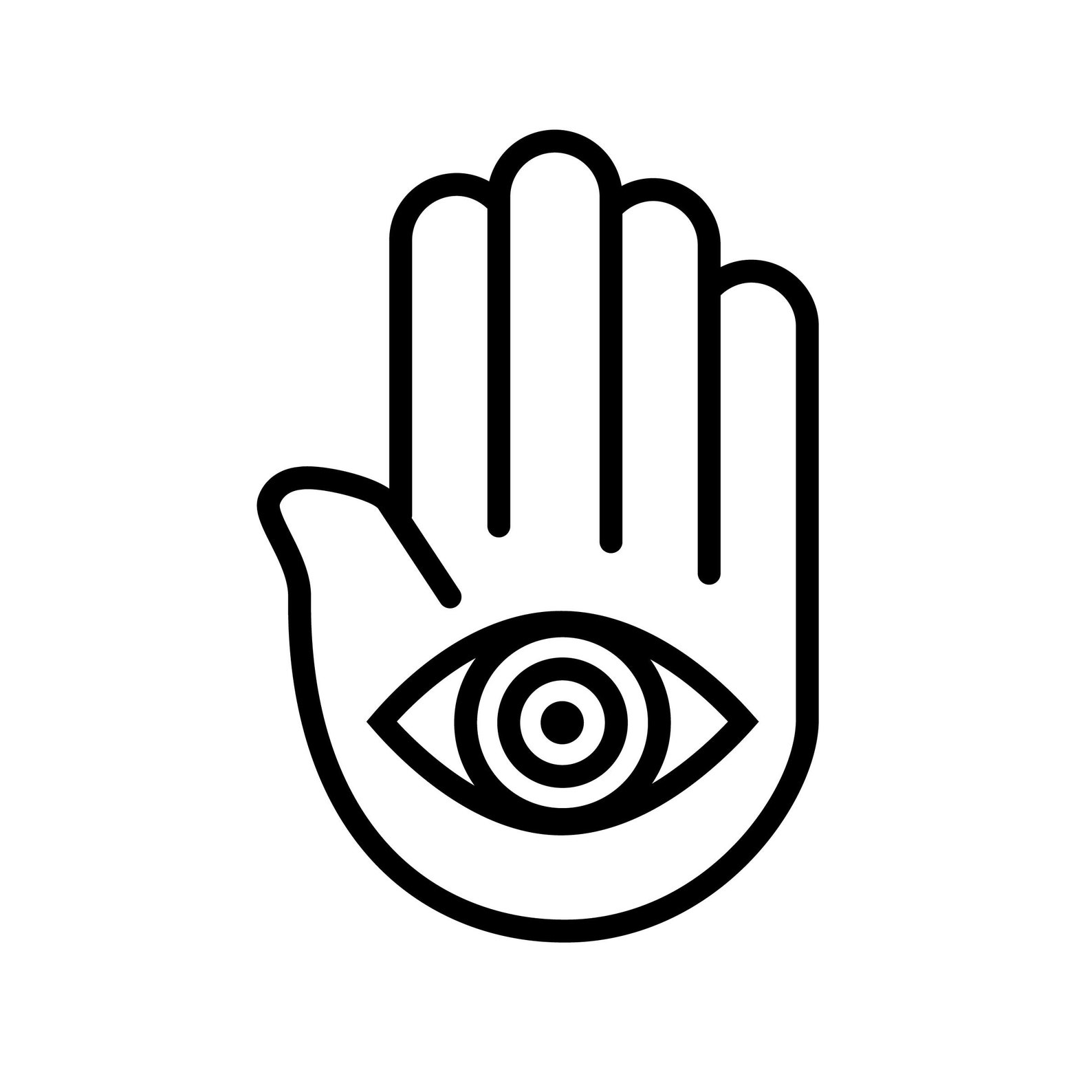 Yoga Decal Sticker Hamsa Ohm Evil Eye - Etsy